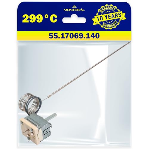 Thermostat pour Four 299°C avec le Code Original 8032828 8040983 pour Amica 55.17069.140 pour Ego - Garantie de 10 Ans - MONTERAL