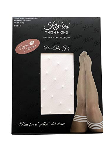 Image of Kix'ies Bridal Hosiery Thigh High Stockings For Women with No-Slip Stay Up Grip | Bridal Lingerie - Bridal Wedding Collection