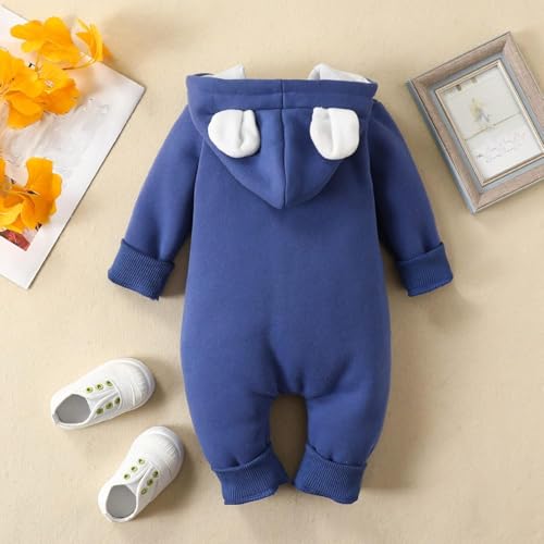 Image of First Kick Baby and Kids cotton fleece romper jumpsuit onesie sleepsuit clouds embroided