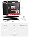 KEMIMOTO Lithium Motorcycle Battery YTX20L-BS/YTX24HL-BS LiFePO4 Lithium Battery 12v 12Ah, Full-Charged Powersports Battery, with 2 Universal-Fit EVA Spacers, Compatible with ATV UTV Motorcycle