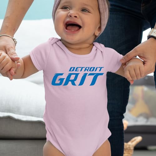 Detroit Grit Football Infant One-Piece Bodysuit, Soft Cotton2