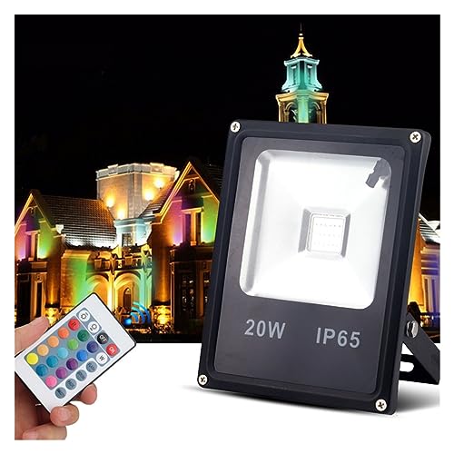 Projecteur LED étanche avec télécommande feux de sécurité extérieur RGB - 3