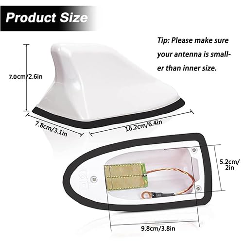 Antenne Voiture Requin Pour Hyundai Tucson (2015-2021) - Style Et Meilleur Signal Antenne Gps Requin