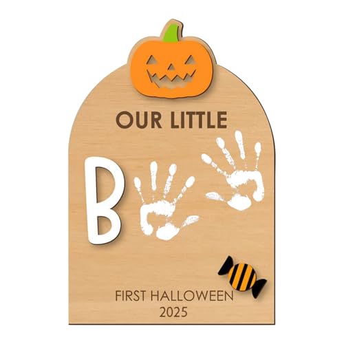 Kit de impresión de pie - Tablero de casting de Halloween, bloc de impresión para manualidades, juego de impresión sin tinta con material seguro y no tóxico | Adorno de recuerdo creativo para