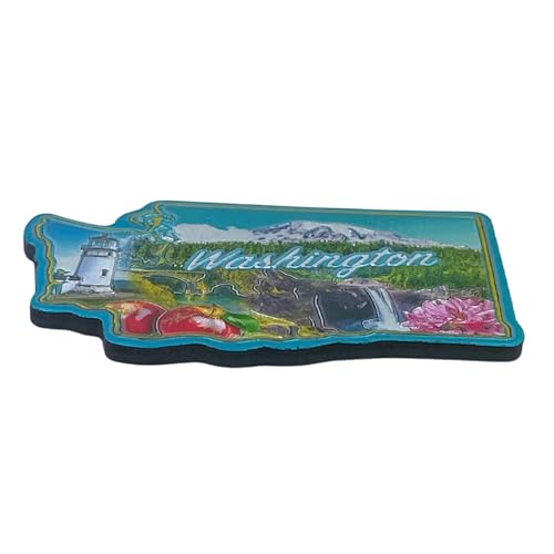 Imán decorativo para refrigerador Washington pequeño miniatura 2