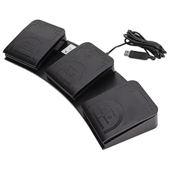 USB Foot Switch,3 Key PC USB Triple Foot Switch Pedal,Three Button ...