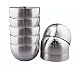 IMEEA 8-Piece Double-deck Light Weight Brushed SUS304 Stainless Steel BPA Free Serving Bowls, 12oz