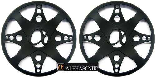 Alphasonik Pgr08Rb 8" Black Excursion Grilles Pair #TOP2
