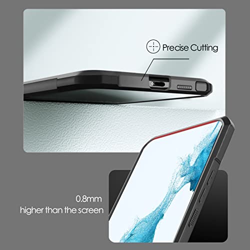 Image of Case for Samsung Galaxy S22 Ultra 5G Case, Bumper Protective Phone Case Shockproof TPU and 3D Soft PU Leather Pattern Cover for Samsung Galaxy S22 Ultra 6.8 inch Black