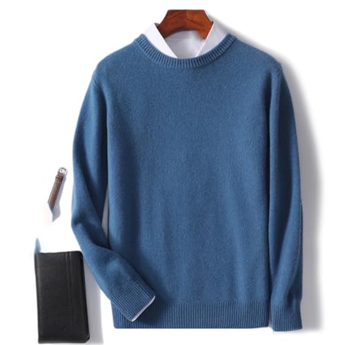 Men’S Chunky Cable Knit Crew Neck Jumper Soft Winter Warm Pullover Sweaters3