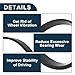 TUCKBOLD Car Wheel Hub Centric Rings Durable Wheels Center Shaft Shock Absorbing Hubrings Black 2 Pcs OD 75.1mm to ID 72.6mm Polycarbonate