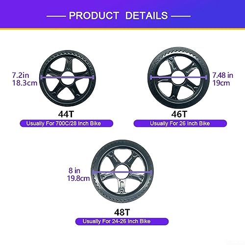 AIDNTBEO Corona per ruota dentata, 44 denti, per