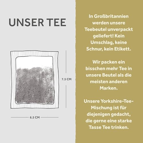 Yorkshire Tea Gold - Premium-Mischung, traditioneller britischer Geschmack - ethisch gehandelt, aus nachhaltigen Quellen - 160 Teebeutel (6er Pack)