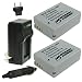 Wasabi Power Battery (2-Pack) and Charger for Canon NB-10L, CB-2LC and Canon PowerShot G1 X, G3 X, G15, G16, SX40 HS, SX50 HS, SX60 HS