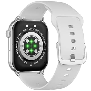 COCO Emergency Alert Smartwatch for Seniors – Fall Detection, SOS Call, Heart Rate & SpO2 Monitor, Medication Reminder, Bluetooth Calling, Caregiver App, BT2-X (2026) (Silver)