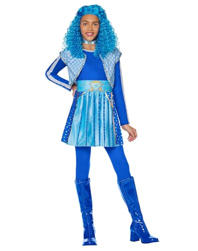 Spirit Halloween Descendants: The Rise of Red Kids Chloe Dress Costume | Officially Licensed | Disney Descendants Costumes
