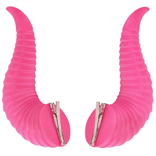 Vestamore 2 pinzas de cuernos de demonio para Halloween, accesorios para el cabello de cosplay de diablo, ideales para fiestas de disfraces