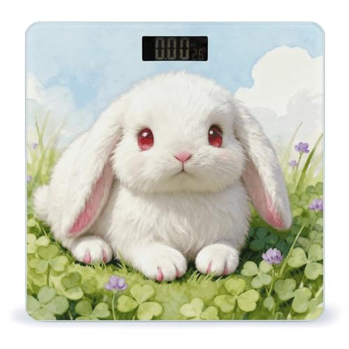 Báscula digital Cute Bunny para peso corporal hasta 180 kg miniatura 1