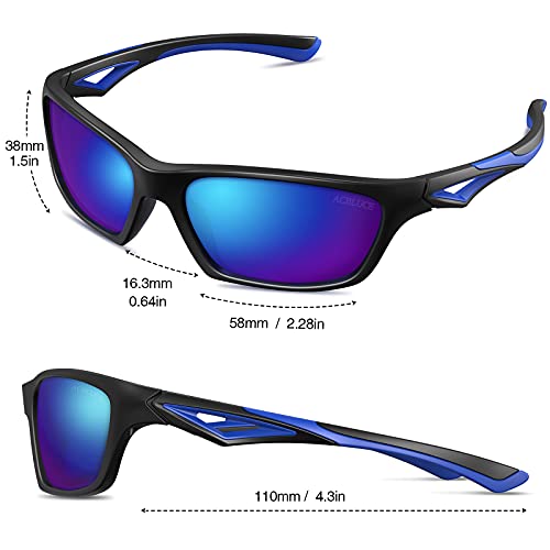 Kids Polarized Sunglasses TPEE Unbreakable Frame Sports Baseball Cycling Softball Glasses For Boys Girls Age 3-72
