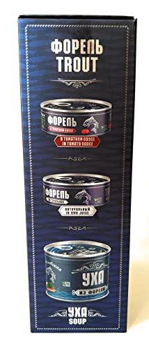 Ican Premium Food L Trout Canned Fish Set Trout In Tomato Sauce, Trout In Own Juice And Trout Soup #TOP2
