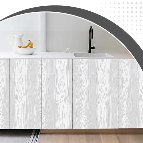 Papel de contacto de madera plateada vinilo autoadhesivo extraíble grueso para mueble 7