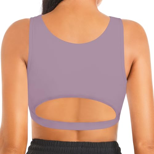 Image of Betaven Push up Sports Bra for Women Sexy Hollow Crop Tops with Removable Cups Workout Fitness Yoga Bra Medium Support
