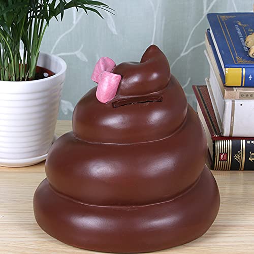 SHUILV Creative Money Box Cash Safe Box Piggy Bank, Leuke Poöp Piggy Bank Nieuwigheid Geld Bank Creative Coin Bank Money… - Afbeelding 5