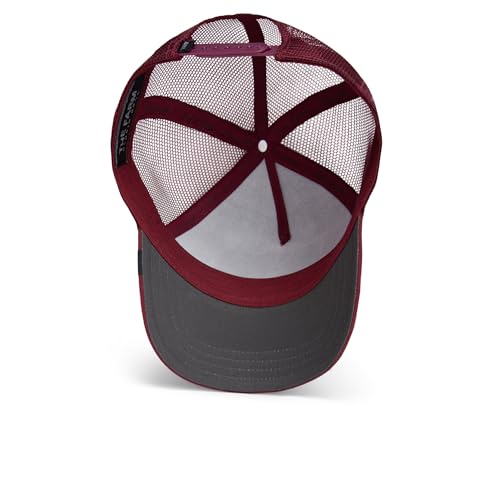 Image of Goorin Bros. Core Combo Collection Trucker Hat for Men and Women, Burgundy (Himothy), One Size