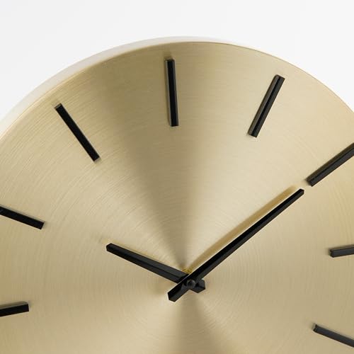 Horloge murale dorée Brixen par MICA Decorations au design épuré - 3