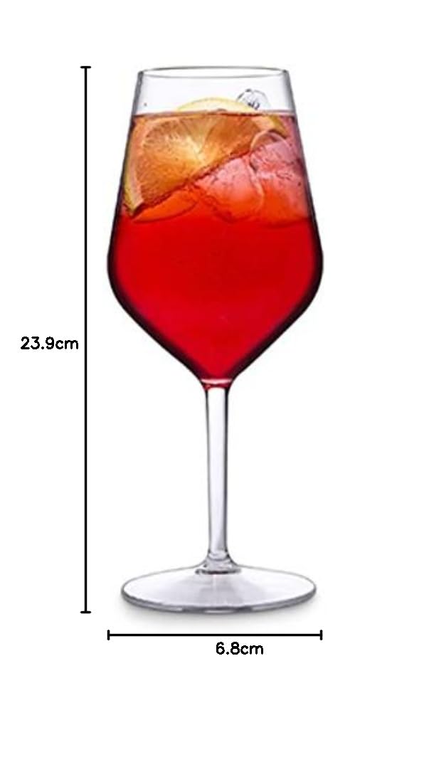 Kunststoff Bierglas Mehrweg Becher 0,5L | 6 er Set | Weizenbier | Halbe | Picknick | bruchsicher