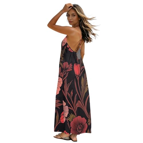 Robe caraco dos nu résolvant vos besoins de légèreté et style pour vos voyages en taille M