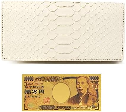 Amazon | [ SakuraZen ] 金運財布 幸運のホワイト パイソン メンズ  