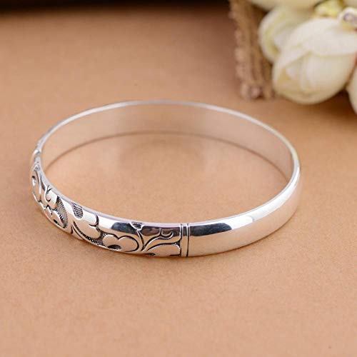 Cadeau femme argent 999 fait à la main style antique et vintage
