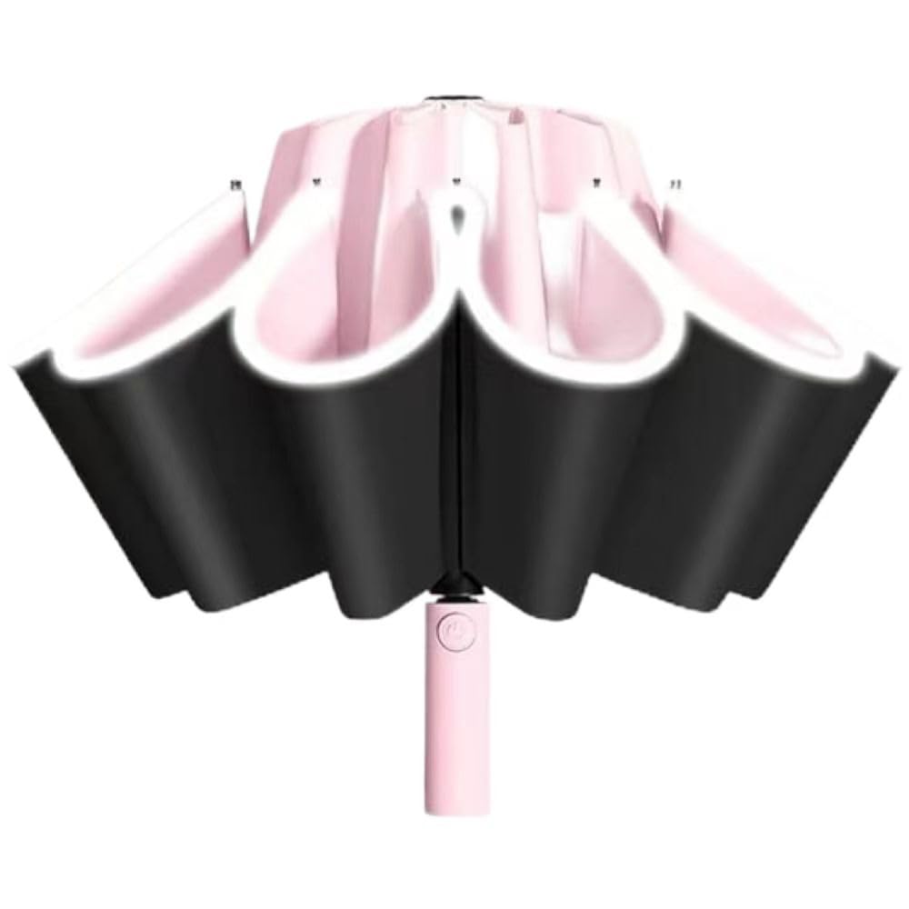 Ombrello Pieghevole Antivento Da Pioggia Automatico Portatile Grande E Leggero S 786911 - Foto 12