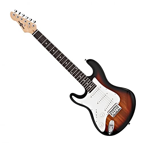 Guitare électrique pour gaucher 3/4 LA de Gear4music Sunburst avec Ampli 10W - Les Beatles, Paul McCartney, John Lennon, RIngo Starr, George Harrison Guitare électrique pour gaucher 3/4 LA de Gear4music Sunburst avec Ampli 10W – Image 3
