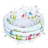 Planschbecken, Aufblasbarer Pool Kinder Ø 90x22cm, Aufblasbares Planschbecken, Rund Schwimmbecken, Aufblasbares Kinderpool,Aufblasbare Pool, Kinderpool für Outdoor/Gärten/Strände