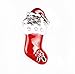 Produktbild VI. Yo Strass Kristall Weihnachten Brosche Pin Weihnachtsschmuck Ornaments Unisex Weihnachts Buttons, Socks, 5.3*2.2CM