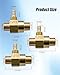 MQLPXI 2-8 Gpm Chemical Injector 100776 100775 100774 Fit for General Pump Pressure Washer, Orifice 1.8mm 2.1mm 2.3mm, Downstream Injector 4500 PSI Soap Injector 3/8