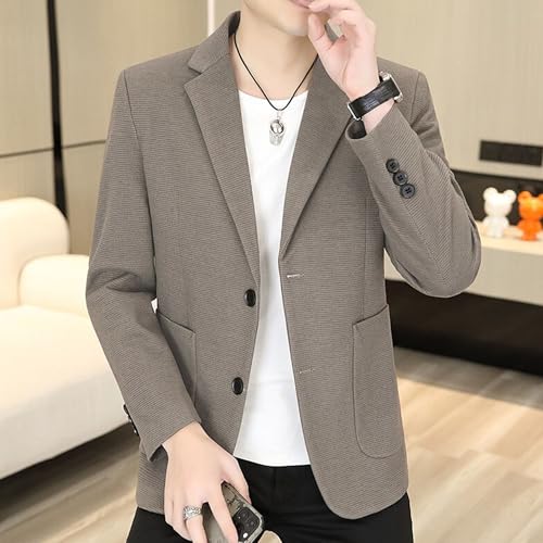 Mens Casual Blazer Slim Fit Suit Jacket Business Single-Breasted Suit Blazer Lightweight Business Sport Coats4