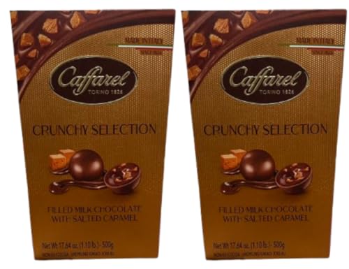 カファレル ソルトキャラメルチョコレート クランキーセレクション 500g 高級チョコレート Caffarel caramello cornet バレンタイン ホワイトデー ギフト (2箱)