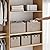 StorageWorks Storage Bins, Fabric Storage Bins for Shelves, Large Storage Baskets with Metal Frame, Closet Baskets and Bins with Handles, Brown and Beige, 2-Pack