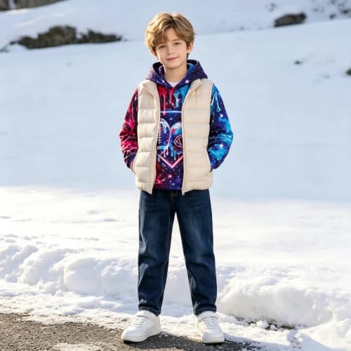 Image of Belovecol Boys Hoodies 3D Printed Hooded Sweatshirts with Pocket for 6-16Y