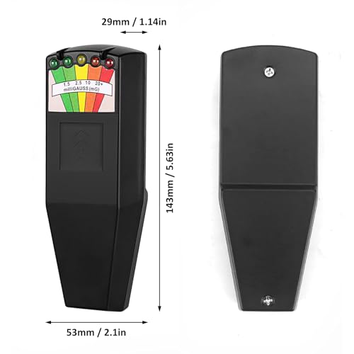 Image of K2 EMF Meter Magnetic Field, Radiation Detector Portable, 5 LED Ghost Hunting Detector, K2 EMF Meter Paranormal Equipment Tester 50 Hz - 20,000 Hz