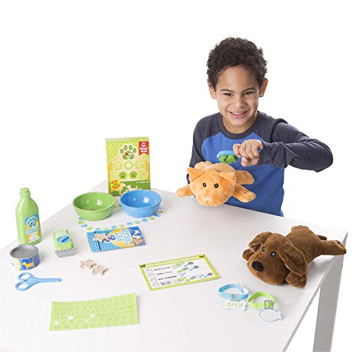 Melissa & Doug Feeding & Grooming Pet Care: Playset Bundle With 1 Theme Compatible M&D Scratch Fun Mini-Pad (#08551) #TOP5