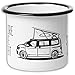 Produktbild EAT Sleep Camp - Explore Drive Repeat | Hochwertiger Emaille Becher mit Bulli T5 T6 Motiv | leicht und bruchsicher, für Camping, Vanlife und Outdoor Activities | von MUGSY.de