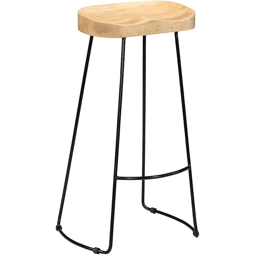 vidaXL Gavin Bar Stools 2 pcs Solid Mango Wood