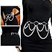MOAIYU Punk Type Adjustable Wide Waist Chain Jewelry for Women Clothing Accessories Street Fashion Faux Leather Belt