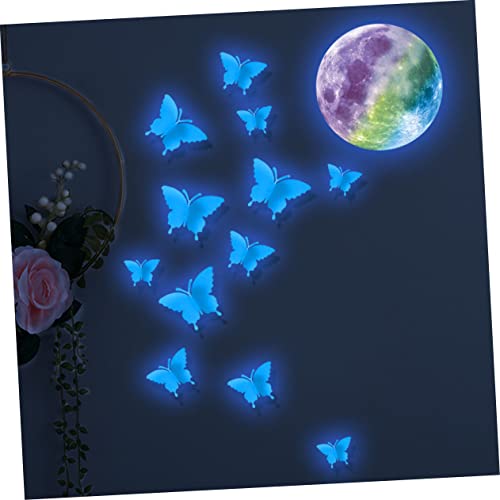 Stickers fluorescents lune moyennes dimensions haute brillance