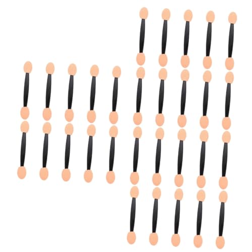 SOESFOUFU 3sets Eyeshadow Makeup Tool Latex Sponge Applicators Double-ended Eye Brushes Disposable for Travel Parties Wedding Perfect for Daily Use 100pcs*3