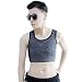 Produktbild BaronHong Tomboy Trans Lesbische Baumwolle Brust Binder Plus Size Short Tank Top mit stärkerem Gummiband (dunkelgrau, L)